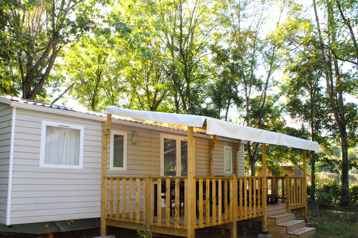 Mobil-Home Camping Vert Lavande